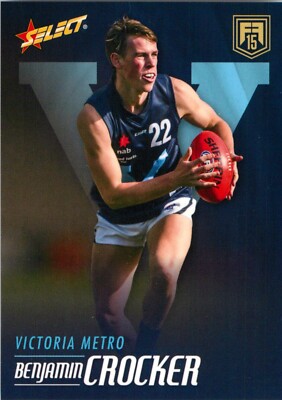 2015 Adelaide Crows AFL Select Future Force Rookie Card - Benjamin Crocker