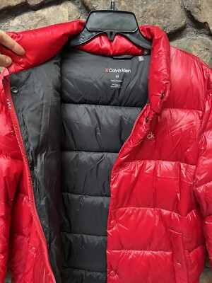 CALVIN KLEIN Puffer Jacket Insulated Coat Mens Sz M RED NWT CALVIN KLEIN Puffer Jacket Insulated Coat Mens Sz M RED NWT