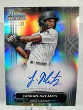 Jordan McCants 2022 Bowman Sterling Refractor Auto /150 Prospect Rookie RC