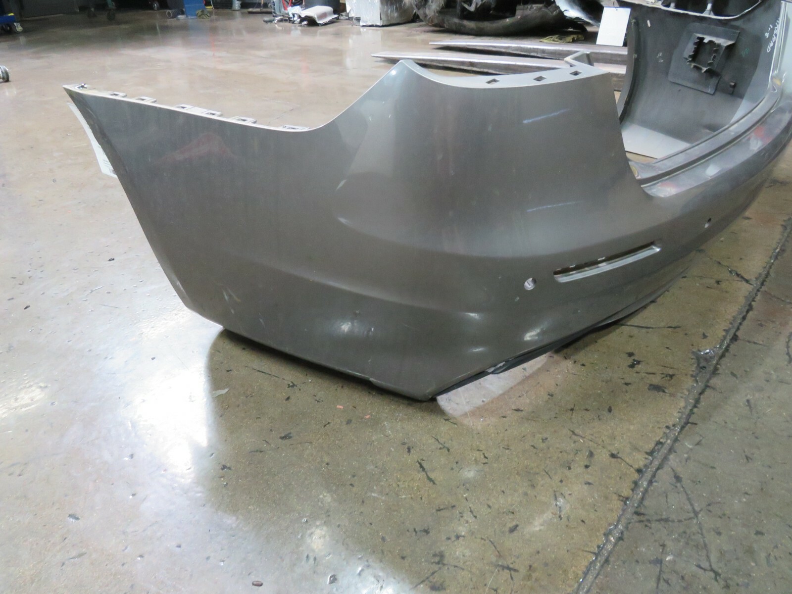 Maserati Quattroporte, Rear Bumper Assembly, w/Sensors, Damaged, Used