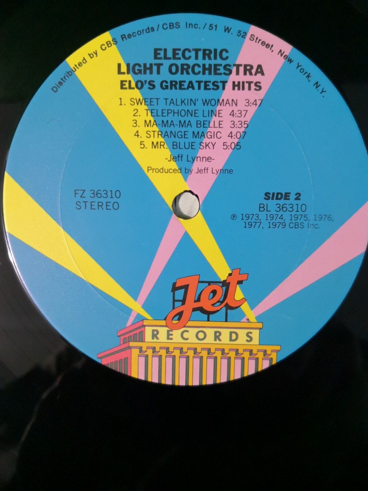 Electric Light Orchestra ELO's Greatest Hits LP FZ 36310 1979 NM/NM