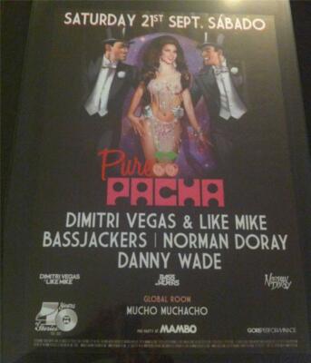 PURE PACHA 2013 @ PACHA CLUB - IBIZA CLUB POSTERS - HOUSE MUSIC DJ