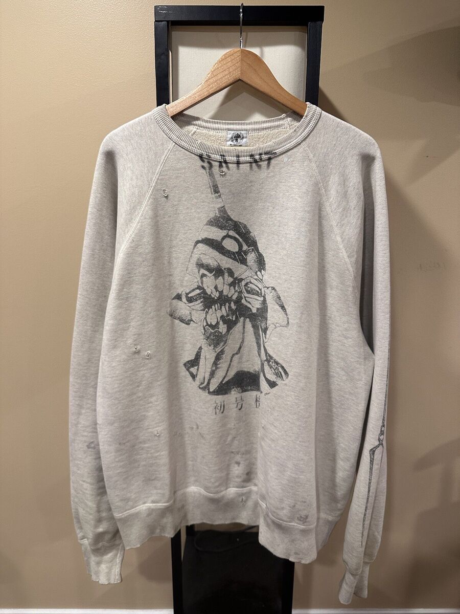 Saint Michael Mxxx Evangelion Raglan Eva Crewneck Sweatshirt Saint Michael Mxxx Evangelion Raglan Eva Crewneck Sweatshirt