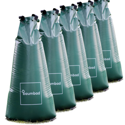 5er Pack baumbad XL Premium 100L Bewässerungsbeutel / Baumbeutel zum Baum gießen