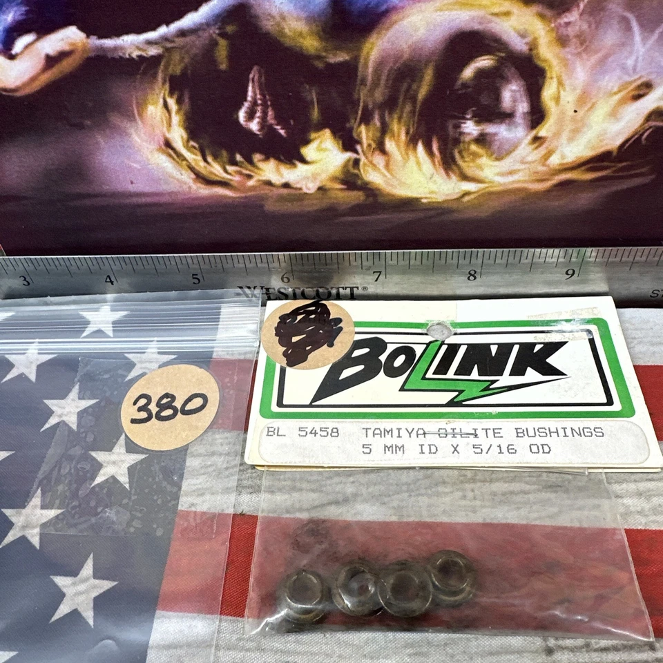 Bolink BL5458 TAMIYA OILITE BUSHINGS {5mm ID x 5/16 OD x 4pc.} -NEW- USA SHIPPED - Image 2 of 4