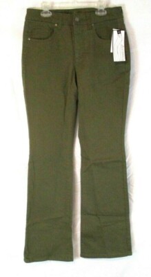New Women with Control Twill Bootcut Jeans Sz 6 Green Denim A294271 Women ZG8