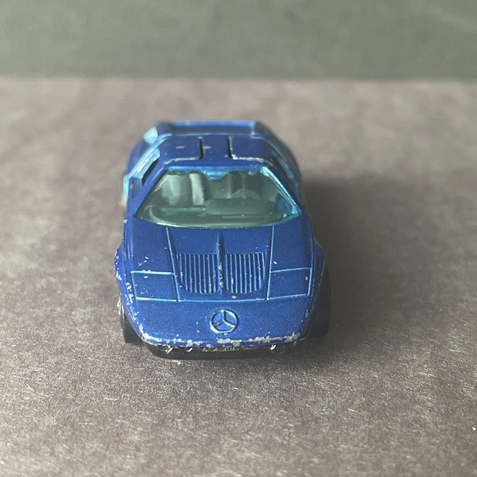1970 Hot Wheels Redline Vintage Mercedes Benz C-111 Spectraflame - Blue - Image 4 of 4