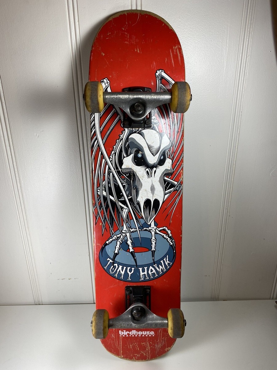 Tony Hawk Birdhouse Falcon Blood Red Skateboard Trucks Wheels