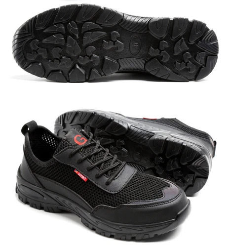 Neu Herren Sicherheitsschuhe Sommer Mesh Atmungsaktive Stahlkappe Arbeitsschuhe - Bild 15 von 20