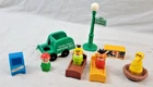 VTG FISHER PRICE LITTLE PEOPLE SESAME STREET BIG BIRD ERNIE BERT BEDS TV ETC.