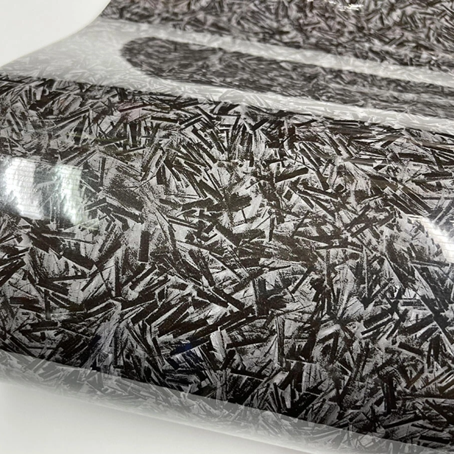 3D Forged Wrapping Vinyl Film Glossy Carbon Fiber Motorcycle Car Stickers Decals — 第 3/4 张图片