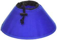 KVP EZ Soft Recovery Collar for Cats and Dogs Flexible Machine Washable Blue