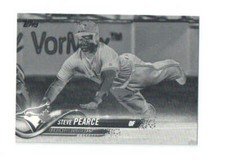 2018 Topps Black and White Negative Steve Pearce #524