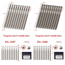 Dental FG Burs High Speed Handpiece Round Tungsten Carbide FG1557/FG1558 FG STK
