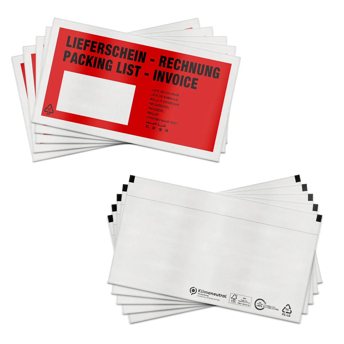 200 Sacchetti Slip Indirizzo Formato A7 (95x125 Mm) - Buste Autosigillanti Per Documenti, Spedizioni, Archiviazione - Foto 4