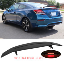 For Honda Civic 2-door Coupe Rear Trunk Spoiler Wing Lip Racing Matte Black For Honda Civic 2-door Coupe Rear Trunk Spoiler Wing Lip Racing Matte Black