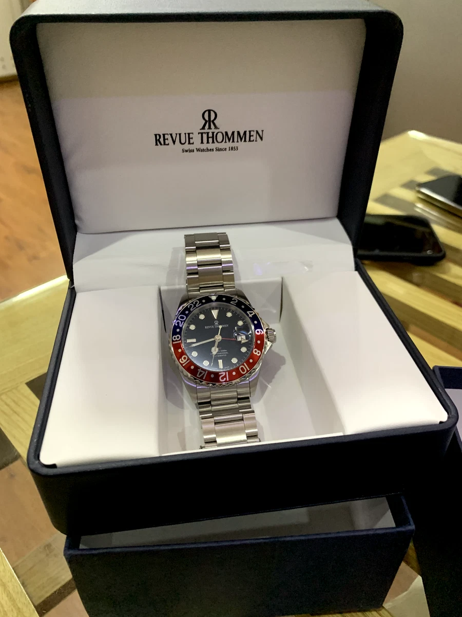 Revue Thommen 17572.2MG GMT Steel Bracelet Wrist Watch for Men eBay