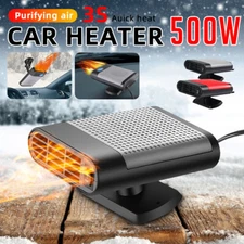 12V Car Heater Portable Air Defogger Defroster Demister Heating Fan For Winter