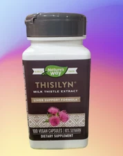 100 vegan caps THISILYN  Milk Thistle Extract Liver Support Nature's Way,  10/26