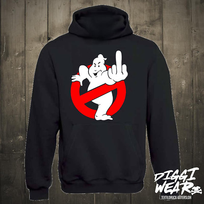 GHOSTBUSTERS | FUCK OFF STINKEFINGER GHOST VENKMAN FUN SLIMER 80s HOODIE XS-5XL