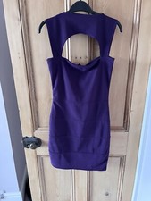 Stunning boohoo deep purple bodycon dress size 10 -BNWT