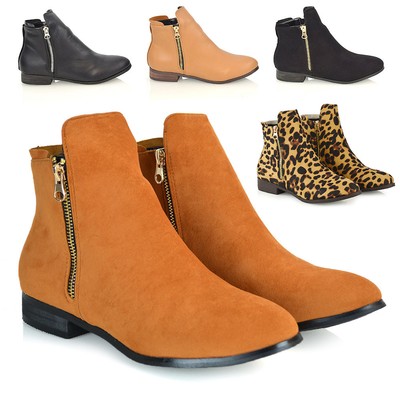 womens chelsea flat ankle boots