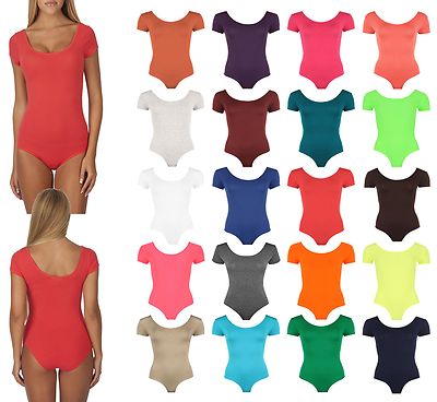 IN'VOLAND Women's Bodysuit Plus Size Short Sleeve Scoop Neck Bodysuit - Foto 5