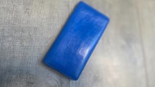 0054- Authentic Louis Vuitton Damier Infini Blue Leather Wallet Brazza