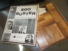 Vtg Circa 1950s Kloski Style Solid Walnut Sliding Puzzle Ego Buster HTF 9" x 11"
