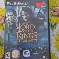 EA Games Lord of the Rings: The Two Towers PS2 Manual, Disc & Case
