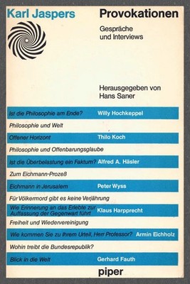 Provokationen, Karl Jaspers