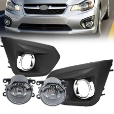 Fog Light Lamp 4PCS/Set Cover Bezel Chrome Trim For Subaru Impreza 2012-13 2014