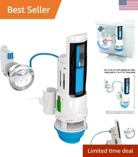 HydroRight Water-Saving Dual Flush Valve with Chrome Push-Button | Eco-Friendly