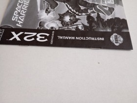 Space Harrier Sega Genesis 32X Instruction Manual Booklet ONLY