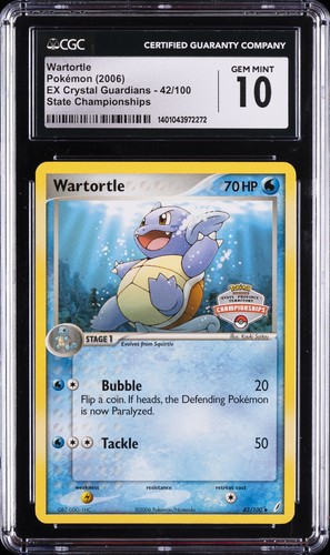 Wartortle graded CGC 10 for sale on eBay