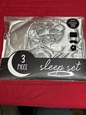 3 Piece Satin Pillow Case Sleep Set
