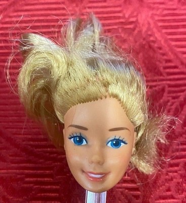 Mattel Barbie 1976 Kopf lange blonde Haare -53 MC87
