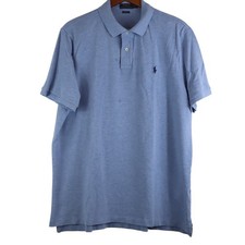 Polo Ralph Lauren Classic Fit Light Blue Polo Shirt Casual Short Sleeve Men's XL