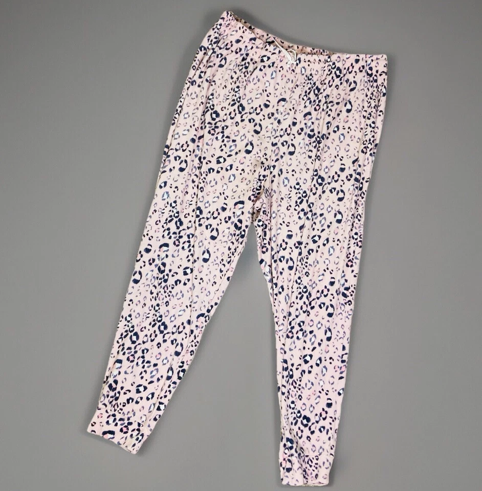 Carole Hochman Women’s Velour Fleece Pajamas Pink Cheetah 2 Pc Set Plus Size 2X - Image 4 of 4