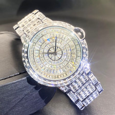 Luxury Shiny Rhinestone Men Watch Classic Business Quartz Watch Fashion Gift New