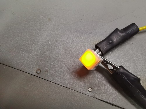 35pcs Omron B3W-9000 IP00 White Cap Yellow LED Tactile Switch SPST 50mA 24v DC - Picture 2 of 11