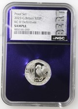 2023 Great Britain S20P KC III Definitives NGC TraderBea Purple Core Sample BERT