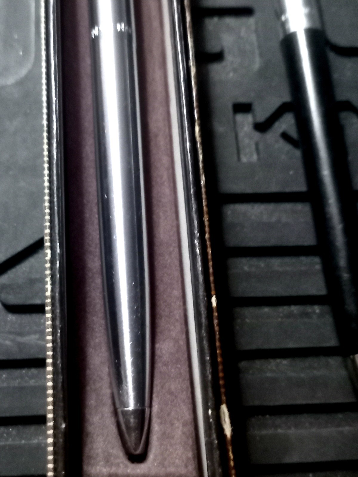 Papermate Double Heart Silver Tone Vintage Pen And Two Tone Black And Chrome USA