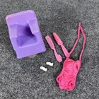 Vintage 1982 Twirly Curls Barbie #5724 Mattel Chair Accessories And Bodysuit
