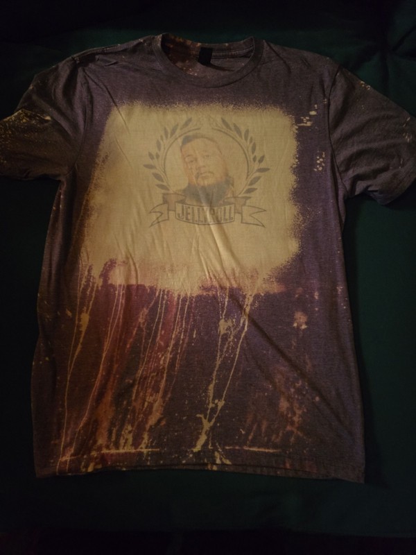 Jelly Roll Bleached Shirt Mens Medium Purple Distressed Graphic Tee Country Rap