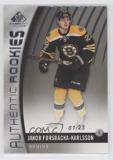 2017-18 SP Game Used Authentic Rookies 1/23 Jakob Forsbacka-Karlsson #160 k1r