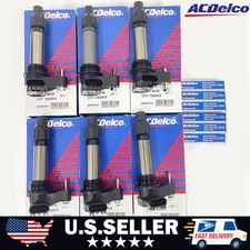 6 Pack 12632479 D515C Ignition Coil & 41-109 Spark Plug For GMC Chevrolet Buick