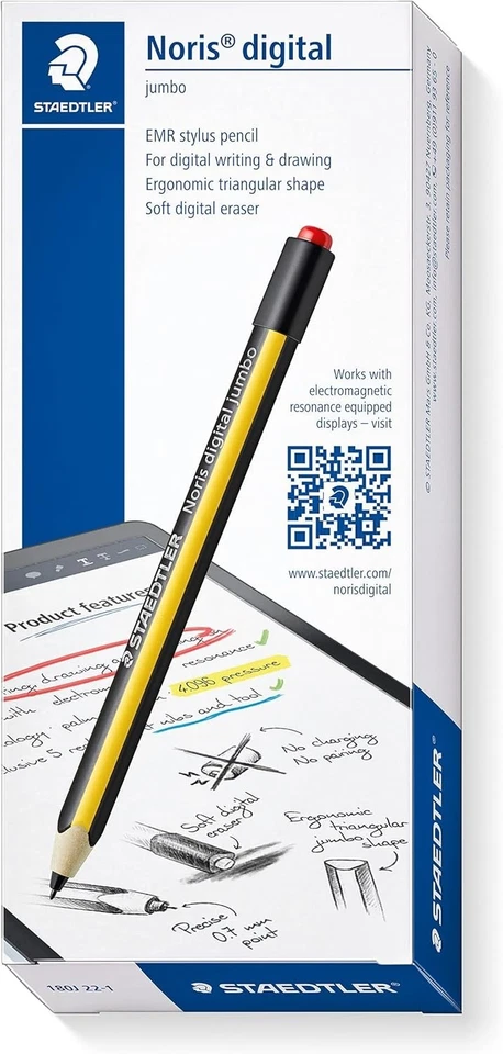 Noris Jumbo Digital Stylus Pen: No Charging, EMR Palm Rejection, 4.096 Druck - Bild 2 von 4