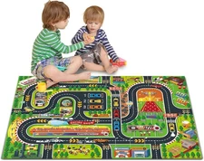 Oriate Kids Toy Dream Mat 47.2 inches by 31.5 inches, Race Track 