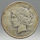 Peace Dollar 1934 90% Silver Ungraded Circulated Coin